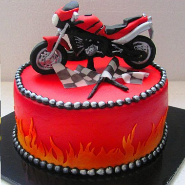 Торт красный мотоцикл купить - калуга.сладкоежкин.рф