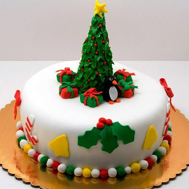 Торт новогодняя ель купить - калуга.сладкоежкин.рф